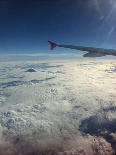 飛行機から写真
